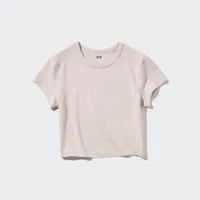 Ultra Stretch AIRism Cropped Short-Sleeve T-Shirt