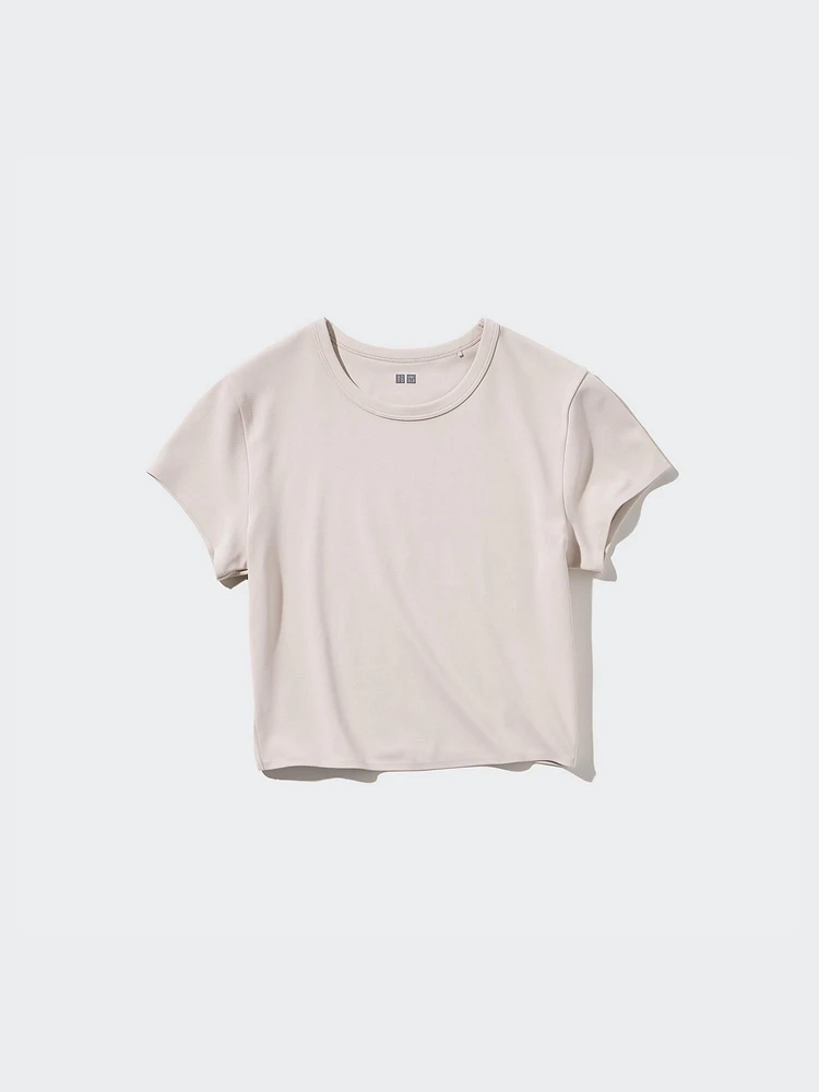 EXTRA STRETCH AIRism CROPPED SHORT SLEEVE T-SHIRT