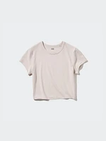 EXTRA STRETCH AIRism CROPPED SHORT SLEEVE T-SHIRT