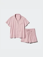 AIRism Cotton Short-Sleeve Pajamas