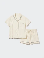 AIRism Cotton Short-Sleeve Pajamas