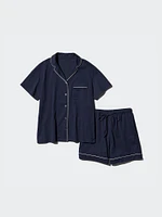 AIRism Cotton Short-Sleeve Pajamas