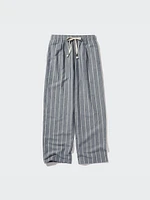 Linen Blend Easy Pants | Striped