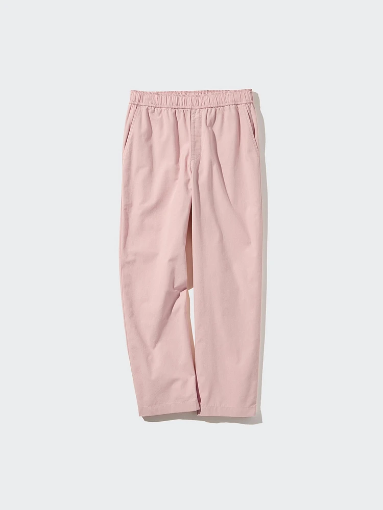 COTTON RELAXED ANKLE PANTS