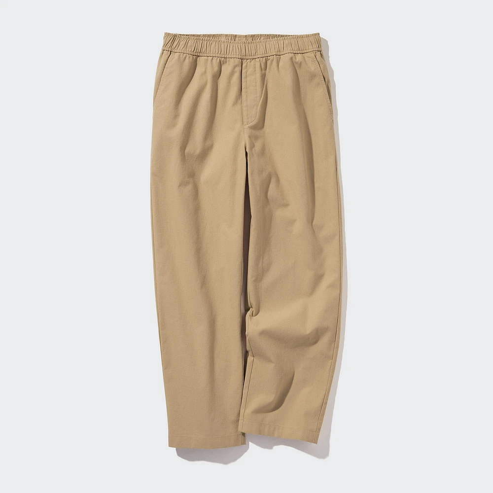 COTTON RELAXED ANKLE PANTS