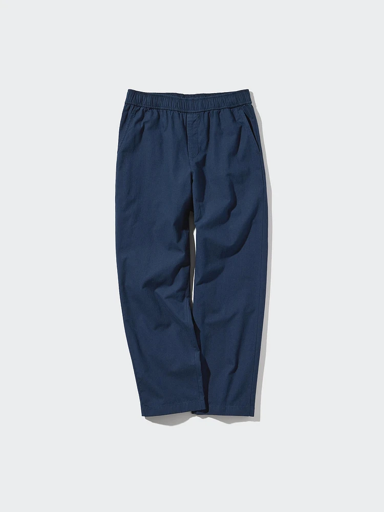 COTTON RELAXED ANKLE PANTS