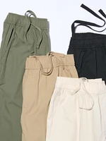 Cotton Relaxed Ankle Pants