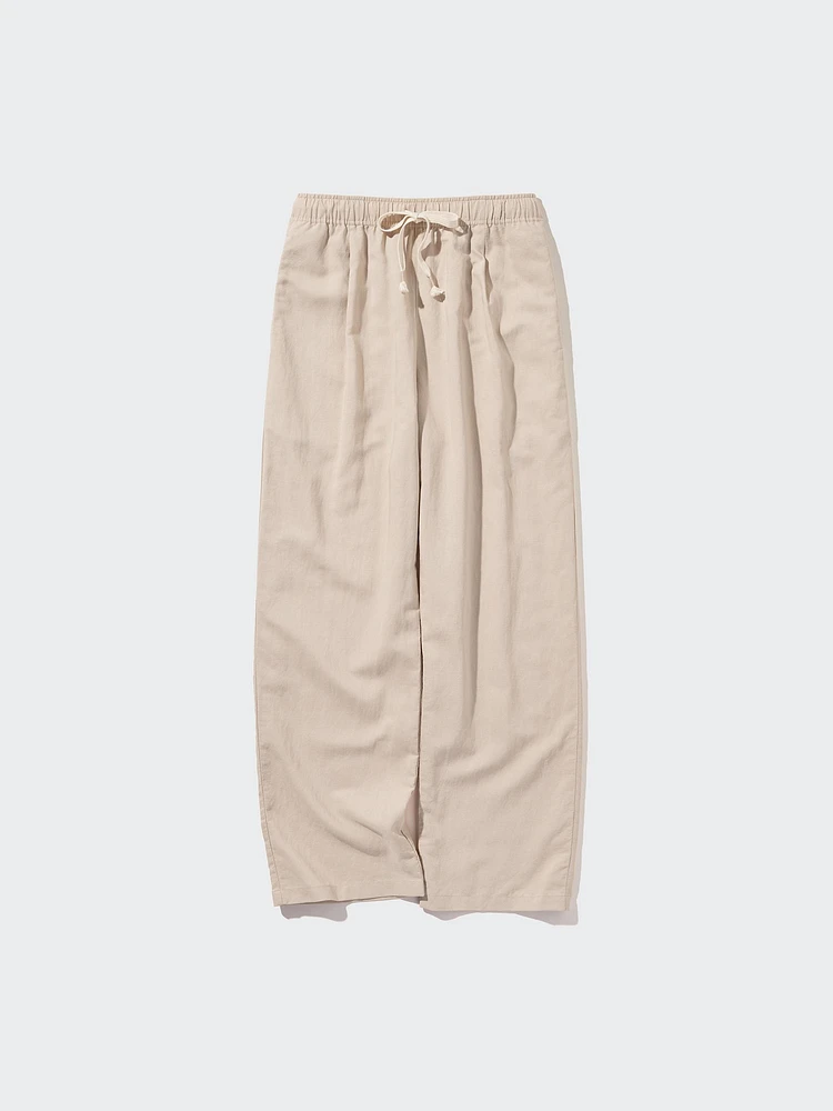 Linen Blend Easy Pants