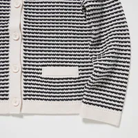 Knitted Striped Short Jacket