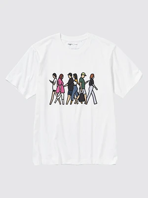 PEACE FOR ALL Graphic T-Shirt | Julian Opie