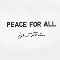 PEACE FOR ALL (JULIAN OPIE) SHORT SLEEVE GRAPHIC T-SHIRT