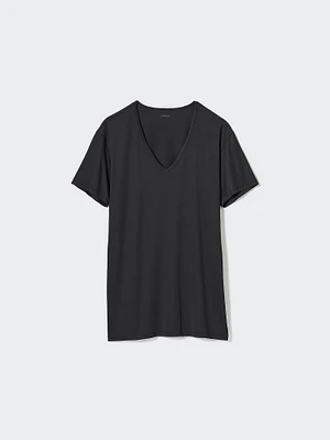 AIRism V NECK SHORT SLEEVE T-SHIRT