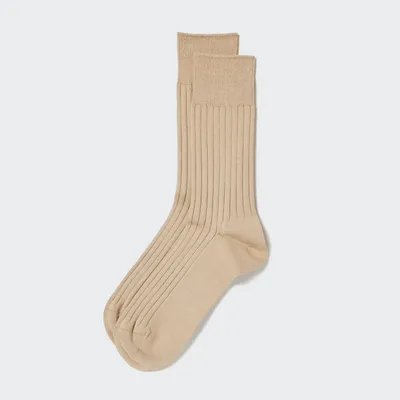 Supima® Cotton Wide Ribbed Socks