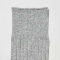 Supima® Cotton Wide Ribbed Socks