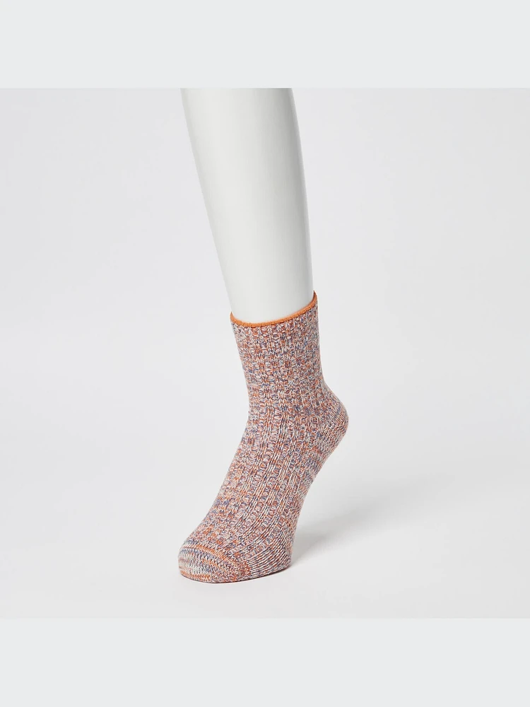 MELANGE HALF SOCKS