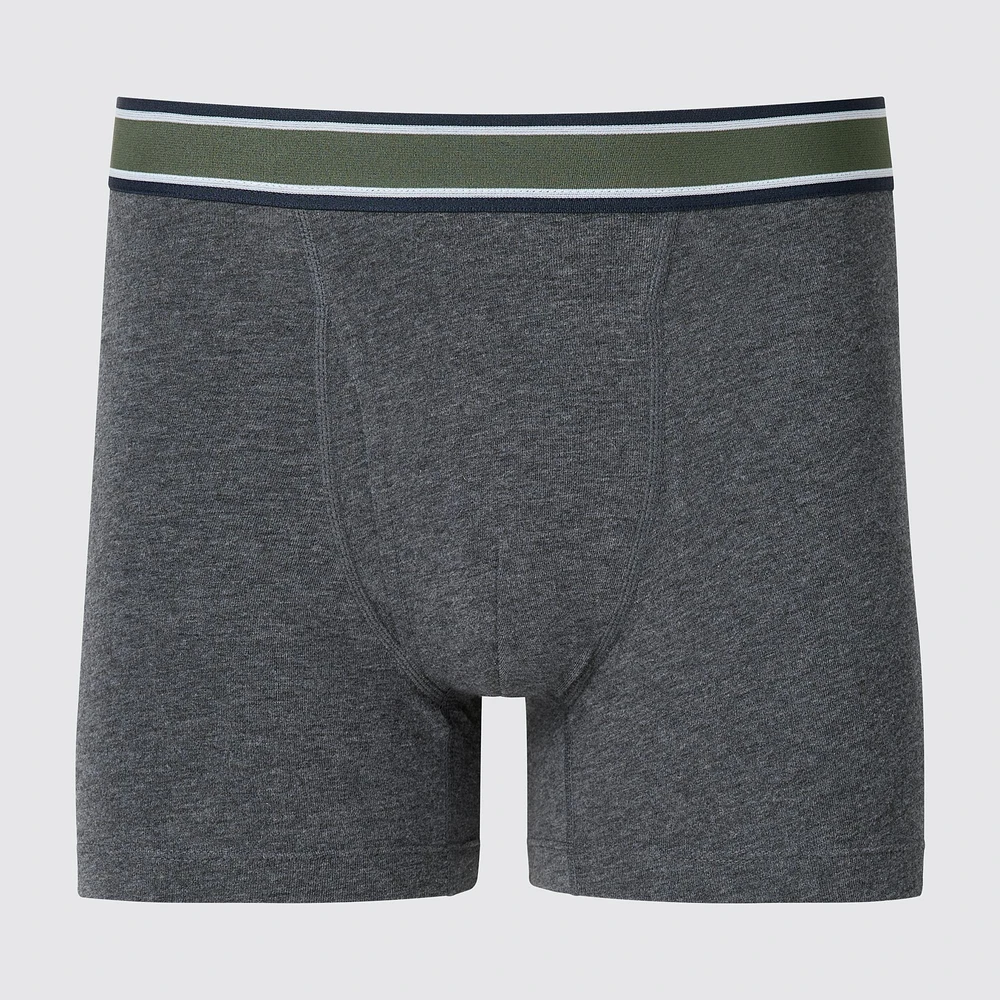 COTTON WAIST STRIPED BOXER BRIEFS