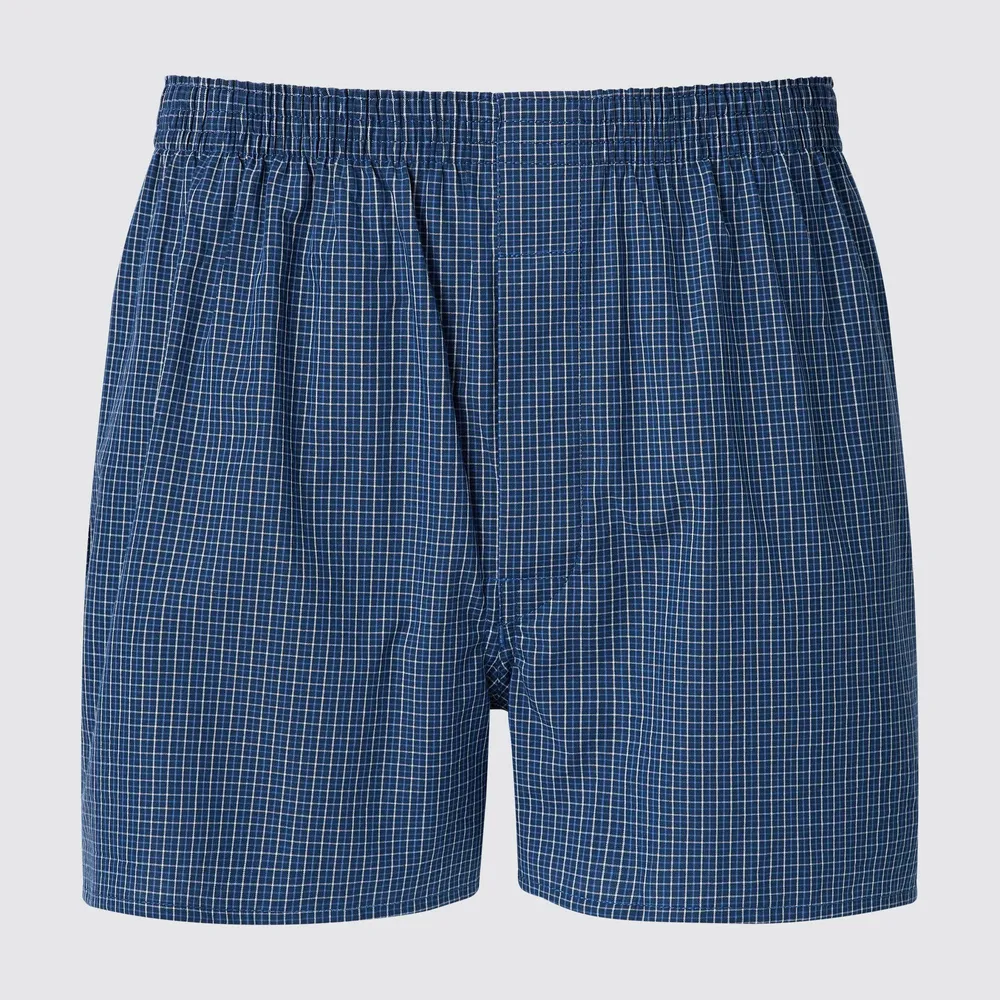 WOVEN CHECKED TRUNKS