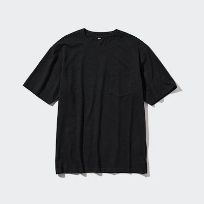 Slub Cotton Crew Neck T-Shirt