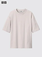 AIRism Cotton Oversized T-Shirt | Half-Sleeve