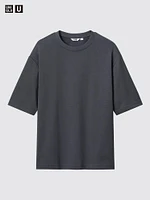 AIRism Cotton Oversized T-Shirt | Half-Sleeve