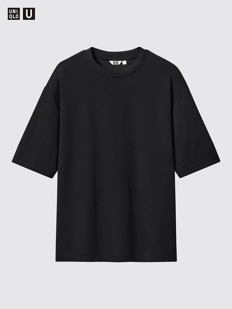 AIRism Cotton Oversized T-Shirt | Half-Sleeve