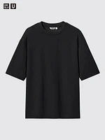 AIRism Cotton Oversized T-Shirt | Half-Sleeve