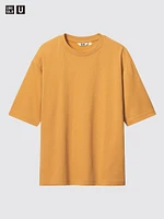 AIRism Cotton Oversized T-Shirt | Half-Sleeve