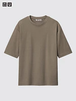 AIRism Cotton Oversized T-Shirt | Half-Sleeve