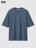 AIRism Cotton Oversized T-Shirt | Half-Sleeve