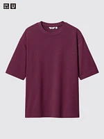 AIRism Cotton Oversized T-Shirt | Half-Sleeve