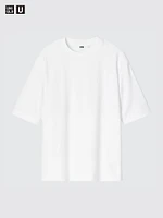 AIRism Cotton Oversized T-Shirt | Half-Sleeve