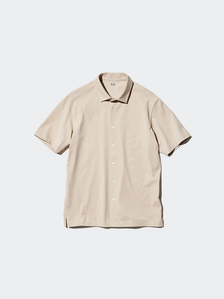 AIRism COTTON FULL OPEN SHORT SLEEVE POLO SHIRT