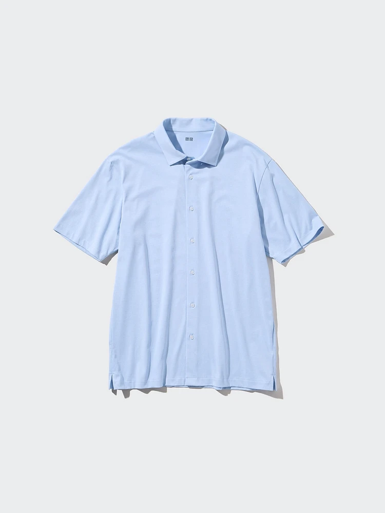 AIRism COTTON FULL OPEN SHORT SLEEVE POLO SHIRT