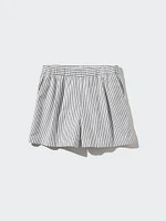 Cotton Striped Easy Shorts