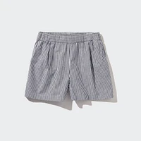 Cotton Striped Easy Shorts