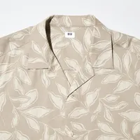 OPEN COLLAR SHORT SLEEVE SHIRT