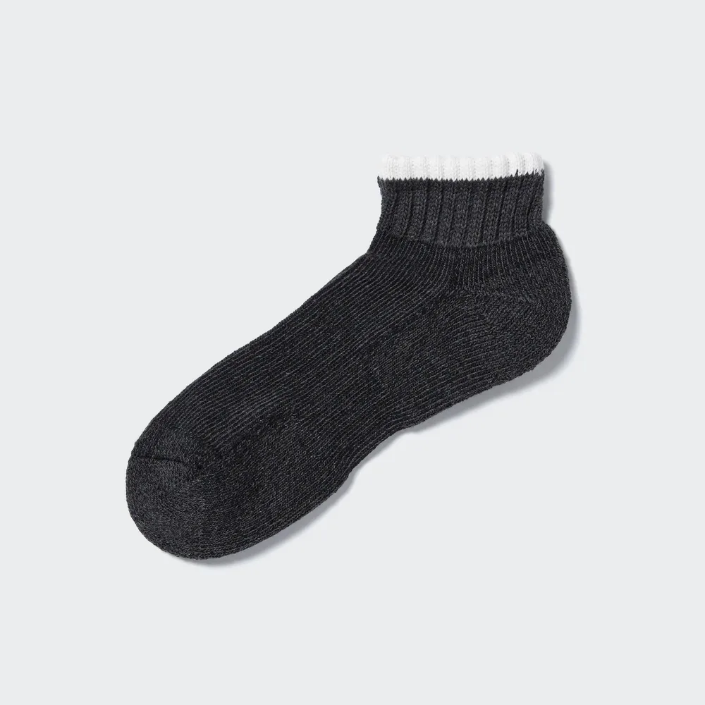Pile-Lined Short Socks