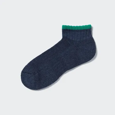 Pile-Lined Short Socks