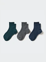 Ribbed Pile Socks | 3 Pairs