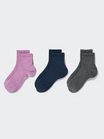 Ribbed Pile Socks | 3 Pairs