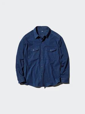 DENIM JERSEY LONG SLEEVE OVER SHIRT