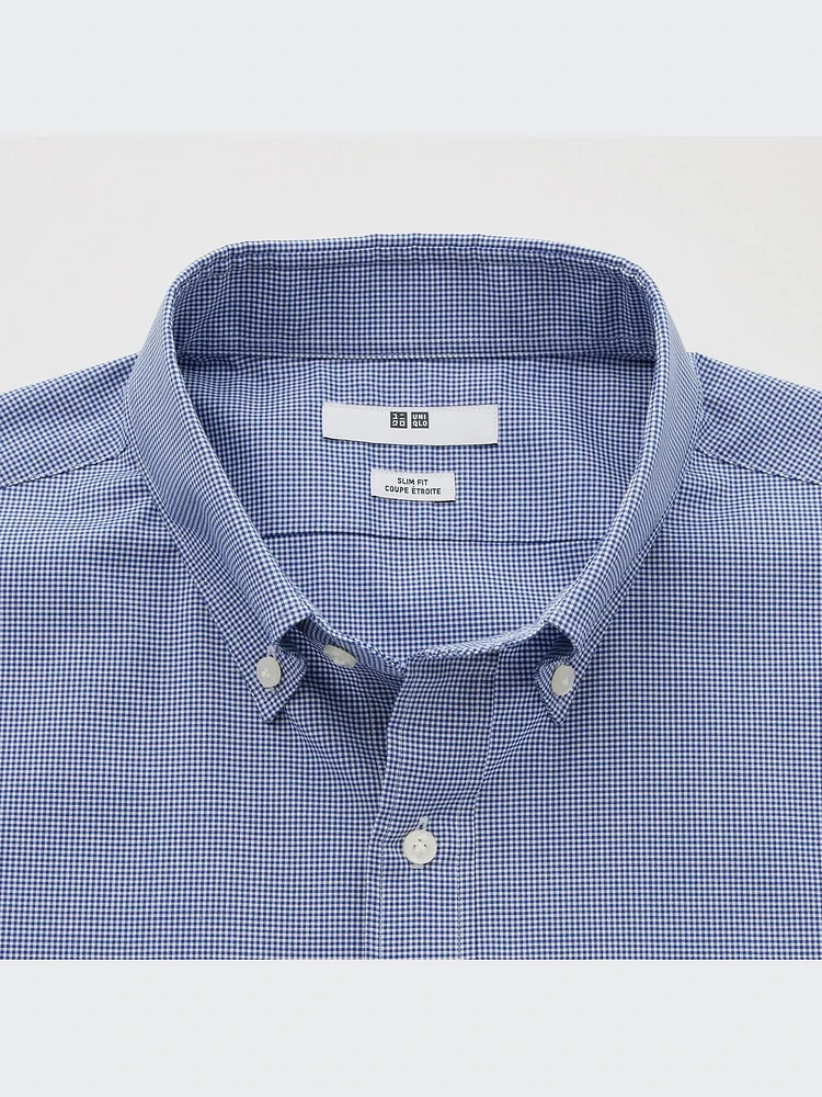 Easy Care Stretch Slim Shirt | Checked