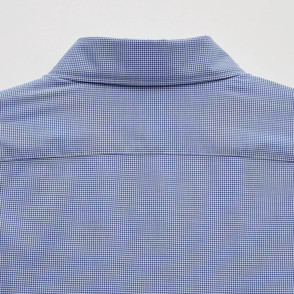 EASY CARE CHECKED STRETCH SLIM FIT SHIRT | BUTTON DOWN COLLAR