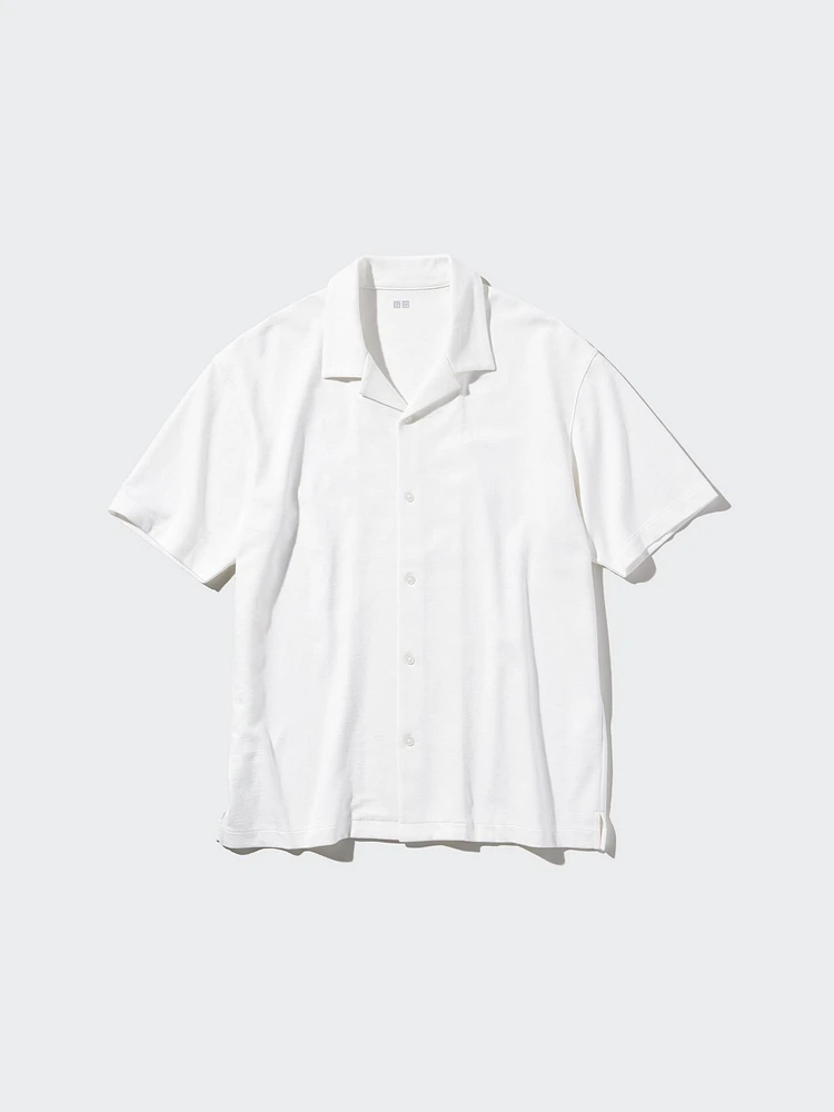 AIRism Cotton Full Open Polo Shirt | Collar