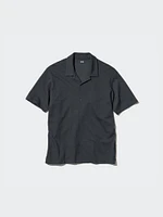 AIRism Cotton Full Open Polo Shirt | Collar