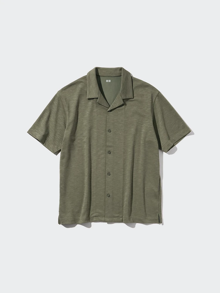 AIRism Cotton Full Open Polo Shirt | Collar