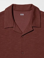 AIRism Cotton Full Open Polo Shirt | Collar