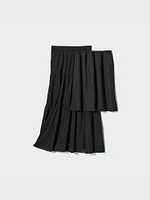 Crinkle Cotton Tiered Skirt