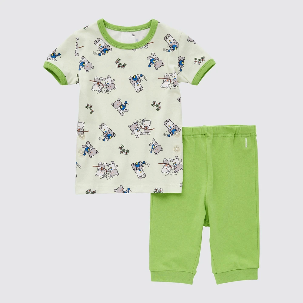 PICTURE BOOK DRY SHORT SLEEVE PAJAMAS