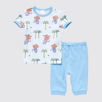 PICTURE BOOK DRY SHORT SLEEVE PAJAMAS